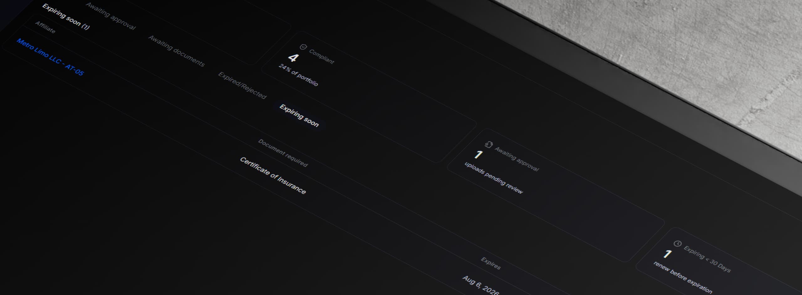 Expiration tracking & alerts